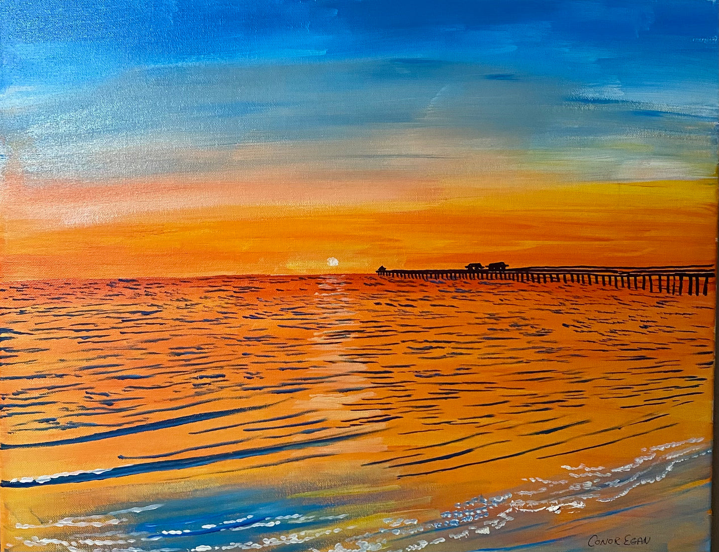 Naples Pier Painting